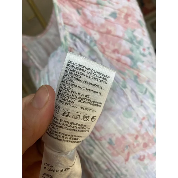 Pastel Floral Cottagecore Maxi Dress Romantic Garden Soft Girl L Quiet Luxury - Picture 10 of 11